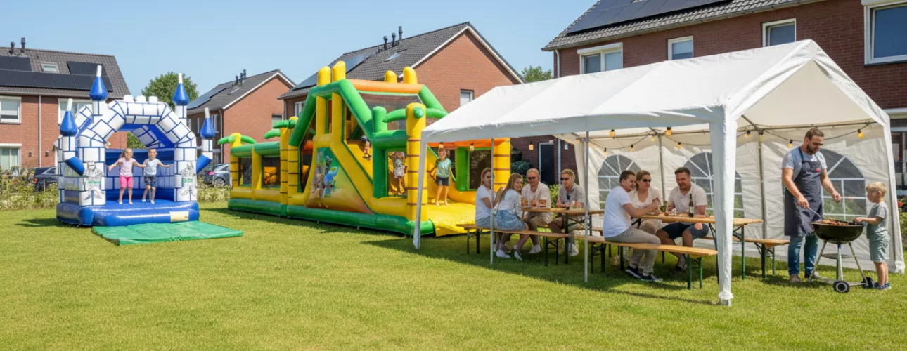 Buurtfeest organiseren met Springkussenverhuur Rotterdam