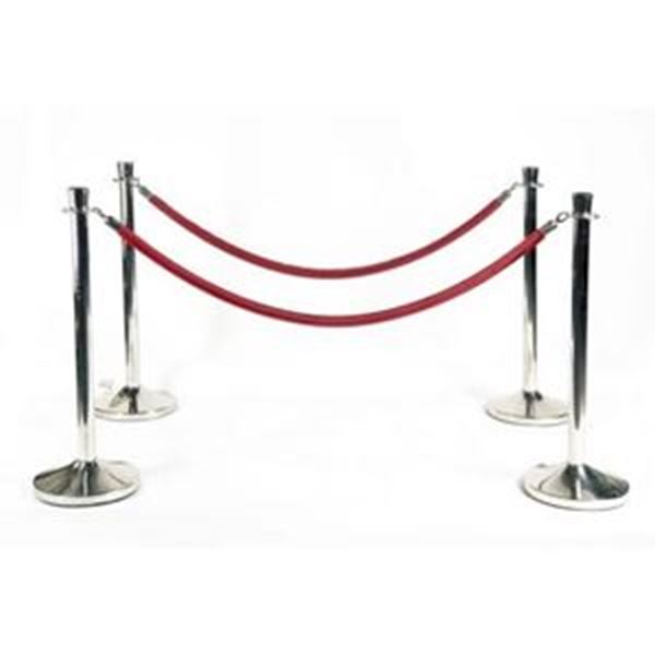 Afzetpaaljes met koord 